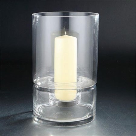 STANDALONE 12 x 8 in. Glass Vase Candleholder Set; Clear ST991150